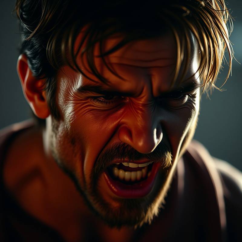 Actor in emotional performance