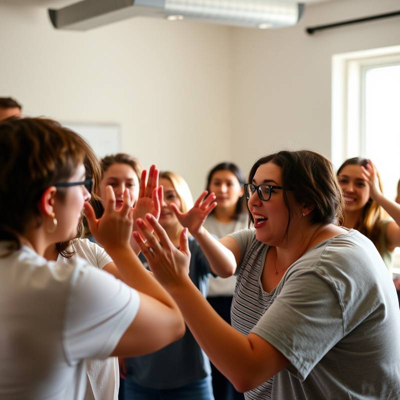 Improvisation class in action