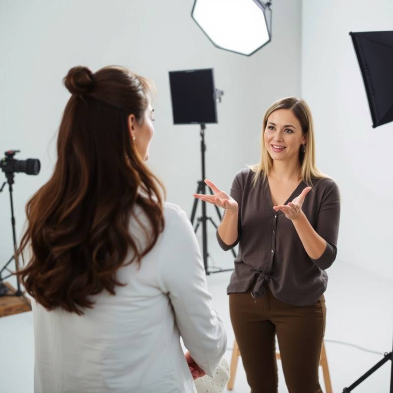 Voice and diction coaching session